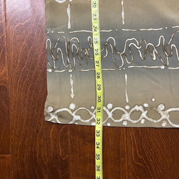 Royal Prestige Microfiber Vintage Abstract Button Down Tan Brown Shirt Size XL - Picture 7 of 7